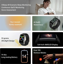 Load image into Gallery viewer, OPPO Watch Free Smartwatch (Black Strap, Free Size)#JustHere