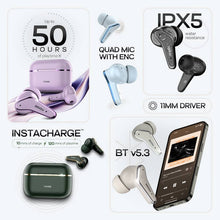 Load image into Gallery viewer, Noise Buds VS102 Elite with 50Hr Playtime, ENC, Quad Mic, Chrome finish Flybird Design Bluetooth (Sky Blue, True Wireless)