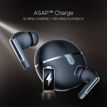 Load image into Gallery viewer, boAt Airdopes 161 ANC Elite w/ ANC, 50 HRS Playback, ASAP Charge & ENx Technology Bluetooth (Blue, True Wireless)