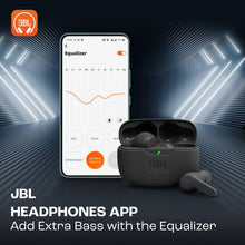 Load image into Gallery viewer, JBL Wave Beam TWS, 32Hr Playtime, IP54, Smart Ambient &amp; TalkThru Mode, App Bluetooth  (Black, In the Ear)
