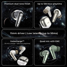 Load image into Gallery viewer, Noise Buds X prime with 120 Hrs of Playtime, ENC with Quad Mic Bluetooth  (Silver Grey, True Wireless)
