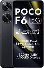 Load image into Gallery viewer, POCO F6 5G (Black, 256 GB)  (8 GB RAM)
