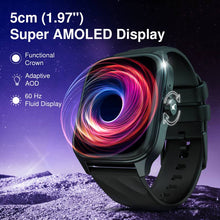 Load image into Gallery viewer, Fastrack Revoltt Pro-1.97&#39;&#39; Super AMOLED Display|AOD|Working Crown|BT Calling|Fast Charge Smartwatch  (Black Strap, Free Size)
