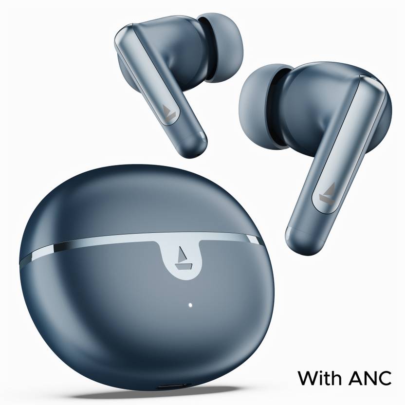 boAt Airdopes 161 ANC Elite w/ ANC, 50 HRS Playback, ASAP Charge & ENx Technology Bluetooth  (Blue, True Wireless)