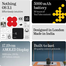 Load image into Gallery viewer, Nothing Phone (3a) (Black, 128 GB)  (8 GB RAM)
