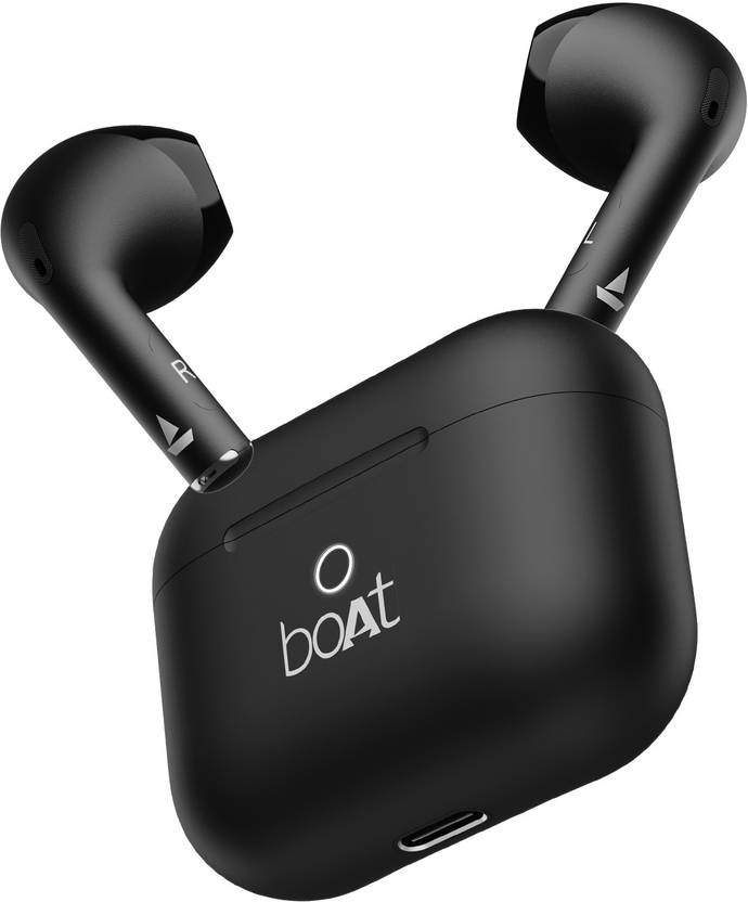 boAt Airdopes Alpha with 35 HRS Playback, 13mm Drivers, Dual Mics ENx & Beast Mode Bluetooth  (Jet Black, In the Ear)