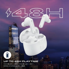 Load image into Gallery viewer, JBL Tune Beam Active Noise Cancellation, 48H playtime,Speed Charge, BT5.3LE Bluetooth  (White, True Wireless)
