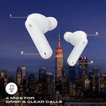 Load image into Gallery viewer, JBL Tune Beam Active Noise Cancellation, 48H playtime,Speed Charge, BT5.3LE Bluetooth  (White, True Wireless)
